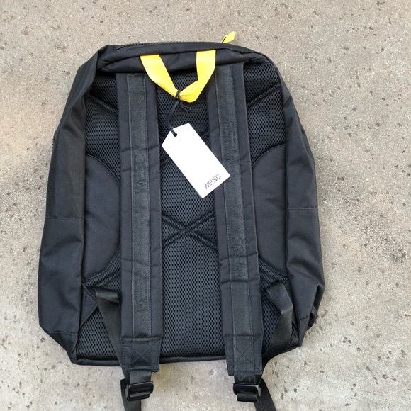 Wesc Backpack in Black with Yellow Accents - Picture 2 of 2